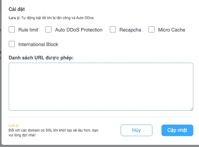 Các tính năng bảo mật trong cấu hình tên miền