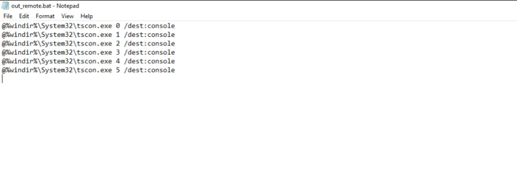 Nội dung file out_remote.bat