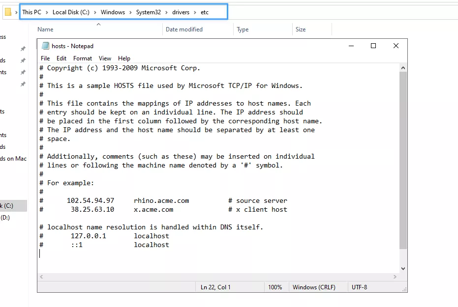 Kiểm tra tường lửa/file hosts 
