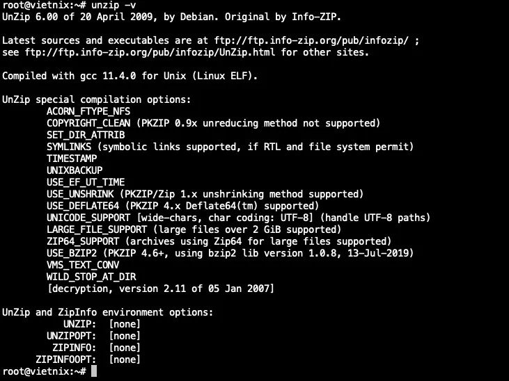Kiểm tra lại sau khi cài đặt