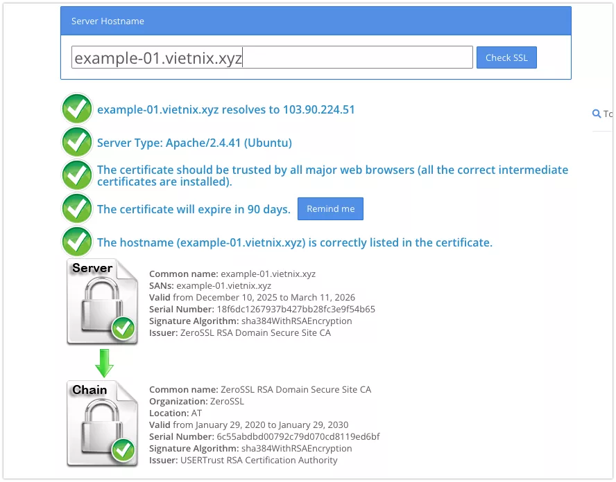 Kiểm tra bằng công cụ online