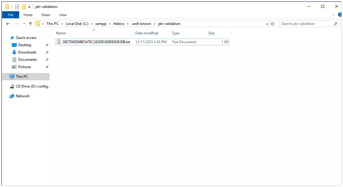 Upload file xác thực
