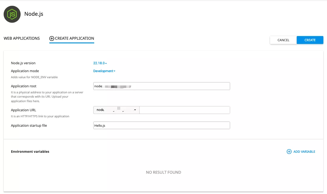 Điền đầy đủ các thông số cấu hình