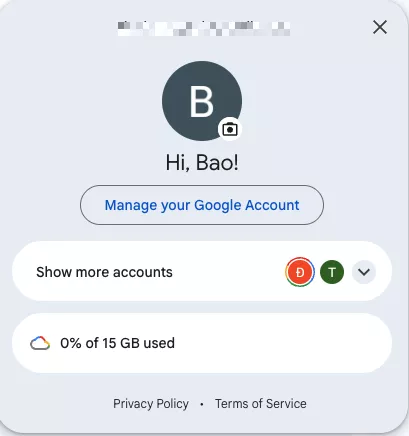 Đăng nhập vào tài khoản Gmail 