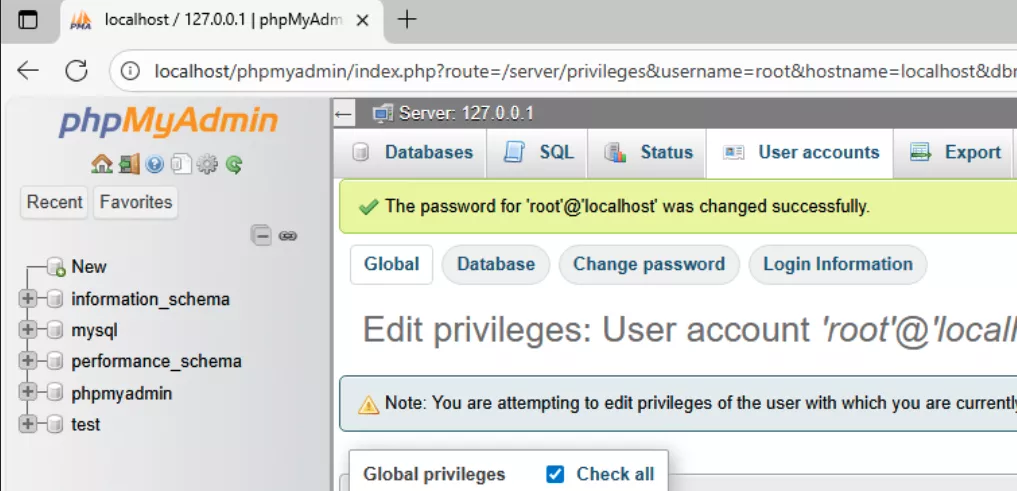 Thông báo thành công 