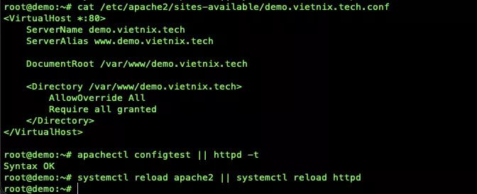 Cấu hình HTTP cho Apache  