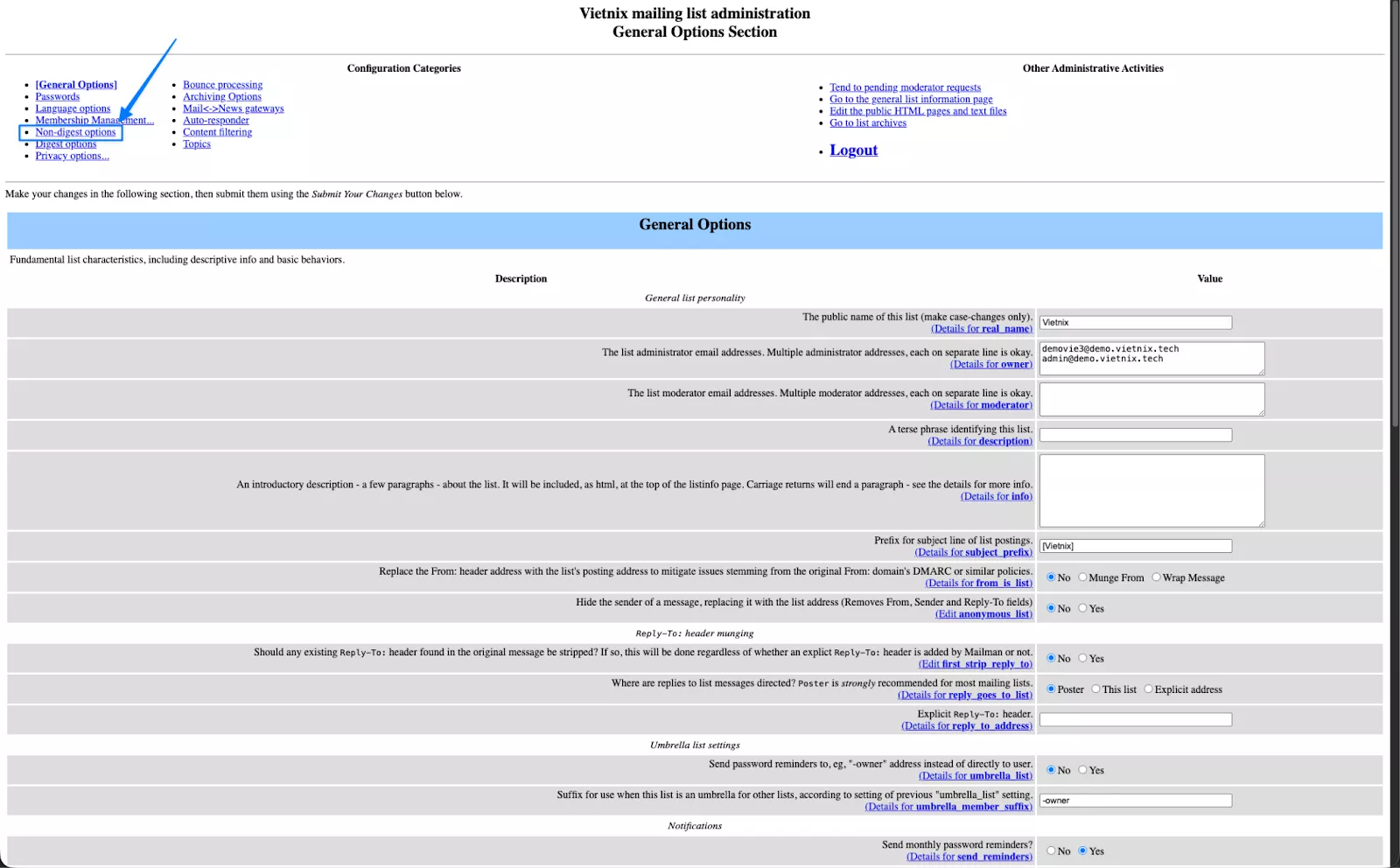 Truy cập phần cấu hình Footer 