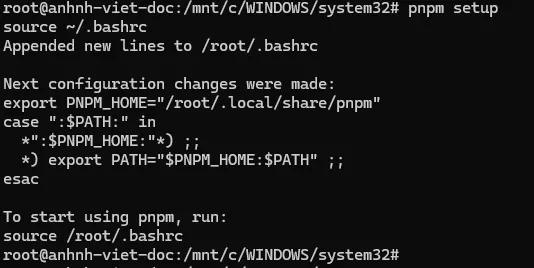Thiết lập đường dẫn và xác minh
