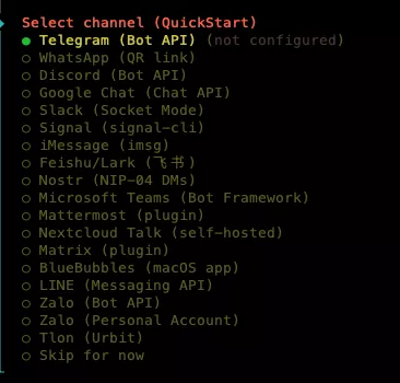 Các kênh nhắn tin trong OpenClaw 