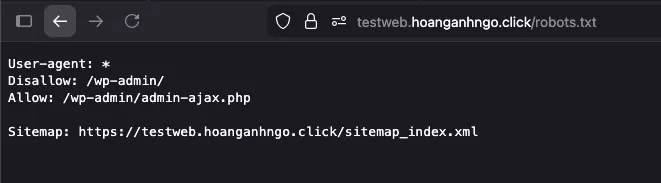 Kiểm tra file robots.txt 