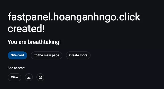 Hoàn tất cài đặt 