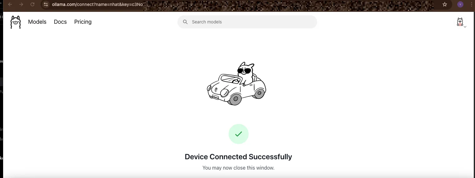 Kết nối thành công