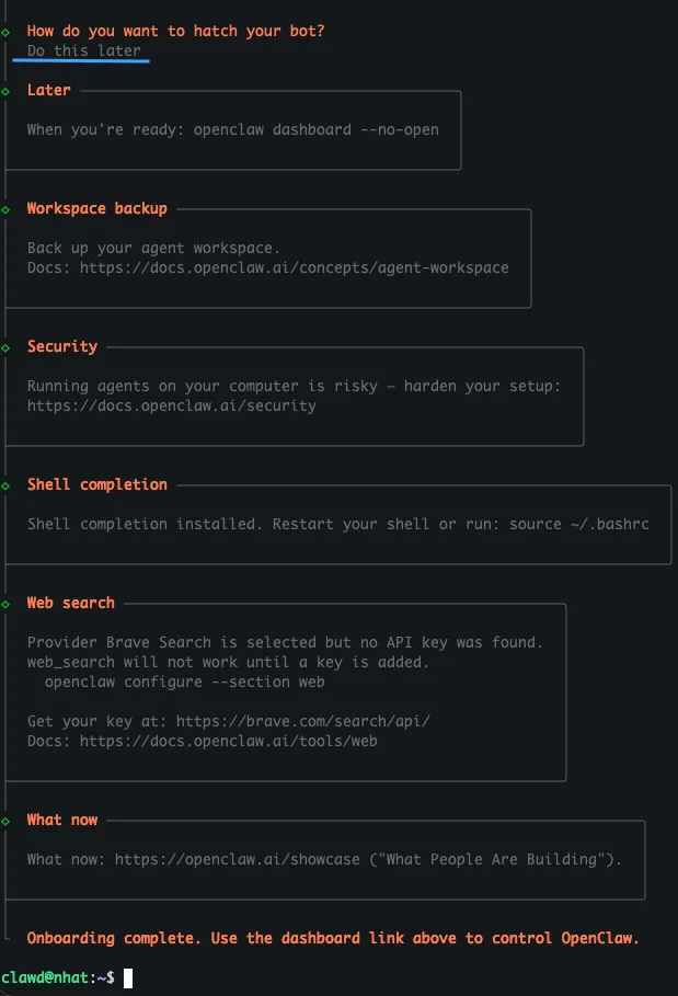 Cấu hình kết nối qua OpenClaw 