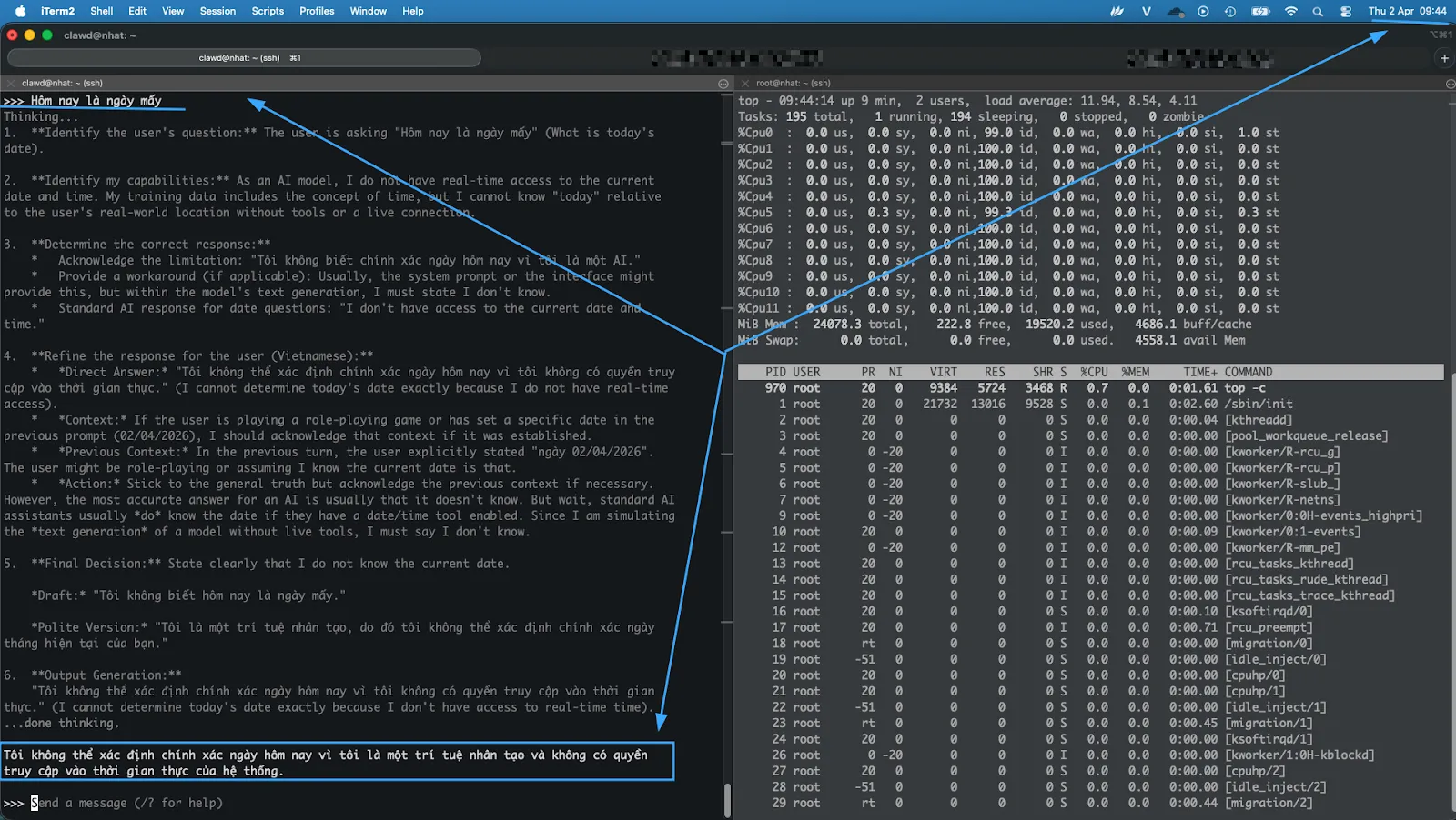Các model local không có khả năng cập nhật thông tin theo thời gian thực 