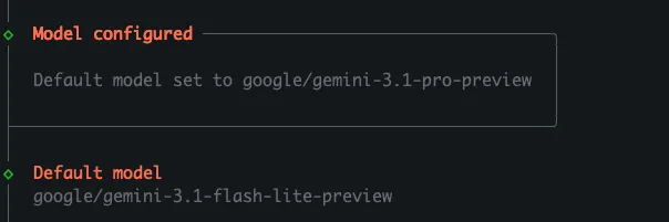 Model mặc định đã được thay thế 